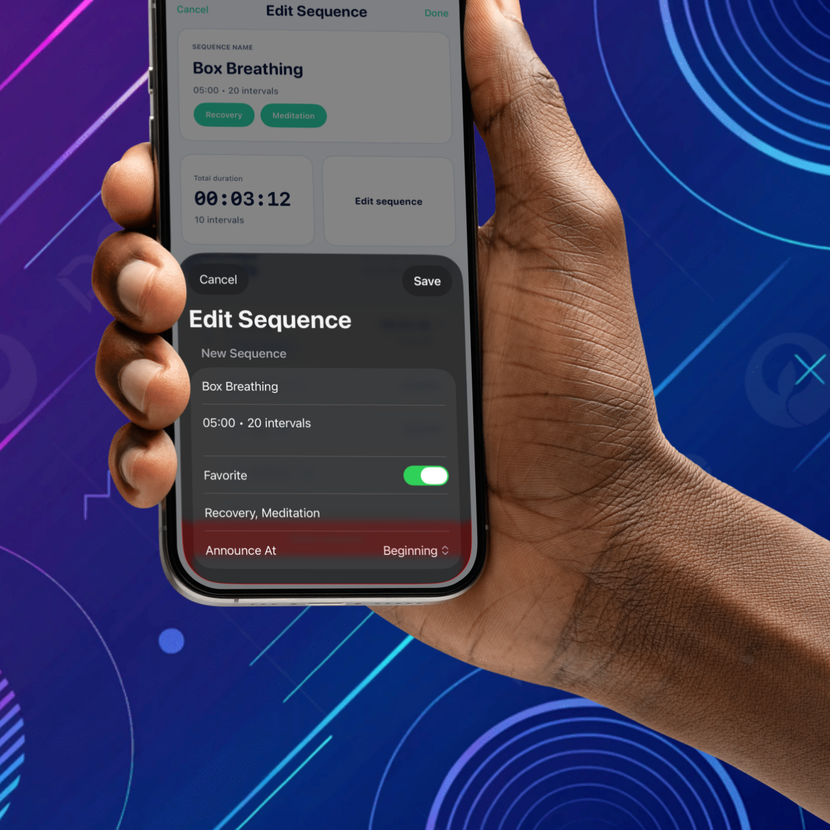 Cadence Keeper sequence options and timing settings